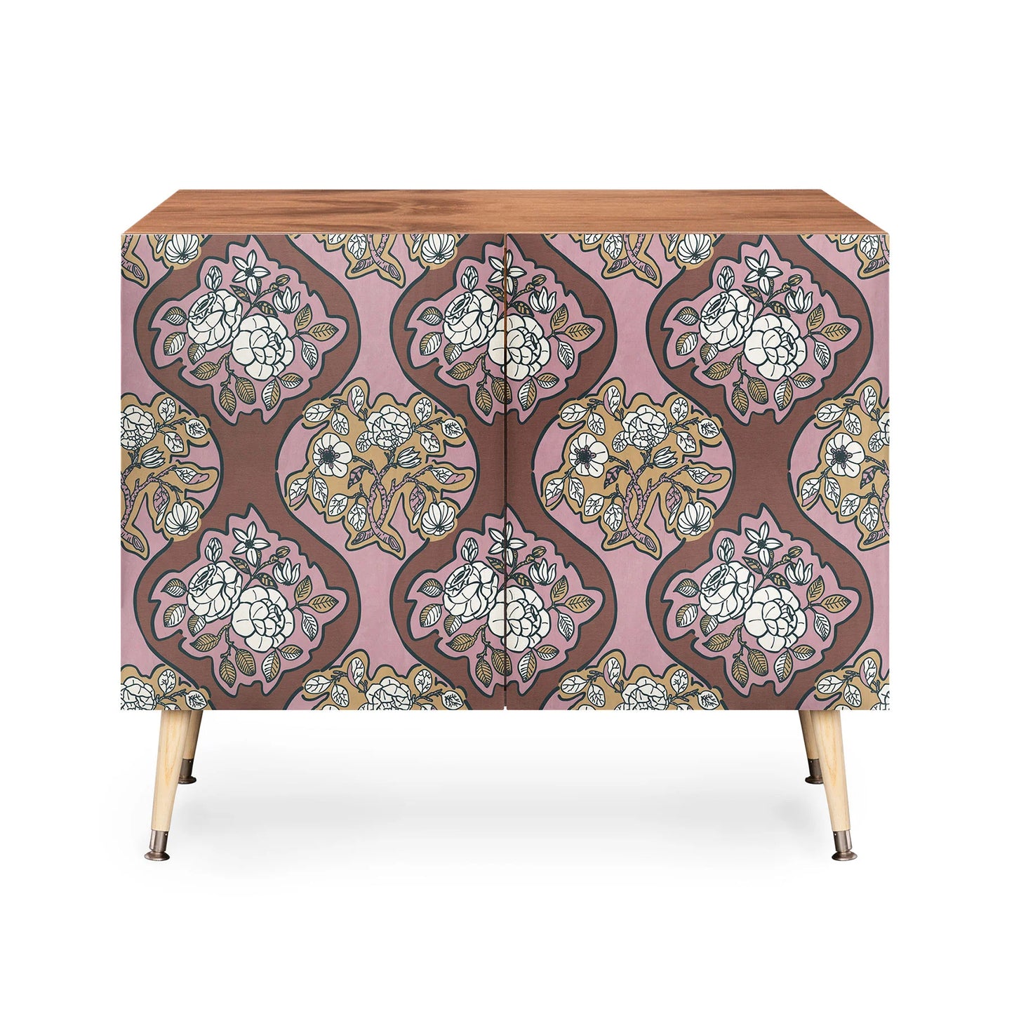 Marta classic floral arrangement cabinet credenza