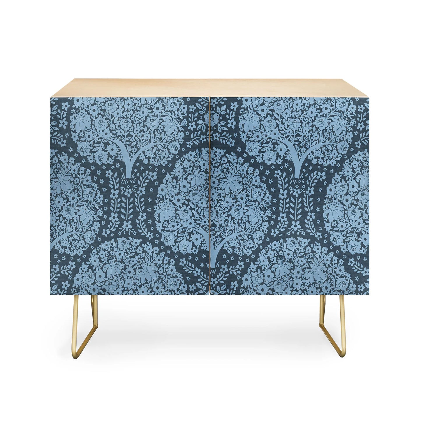 Marta flowering trees forest cabinet credenza