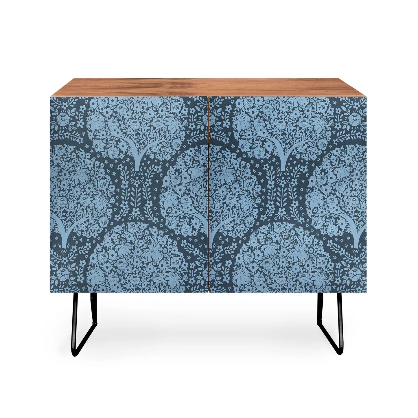 Marta flowering trees forest cabinet credenza