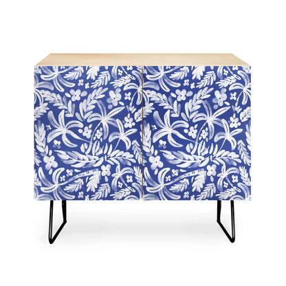 Marta indigo tropical oasis cabinet credenza