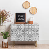 Marta barragan floral symmetry cabinet credenza