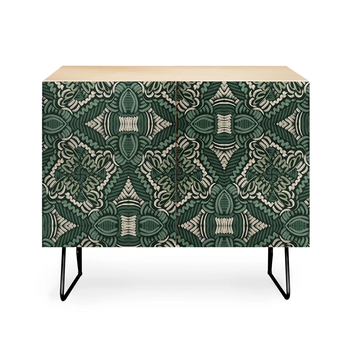 Marta camarasa intricate forest mosaic cabinet credenza