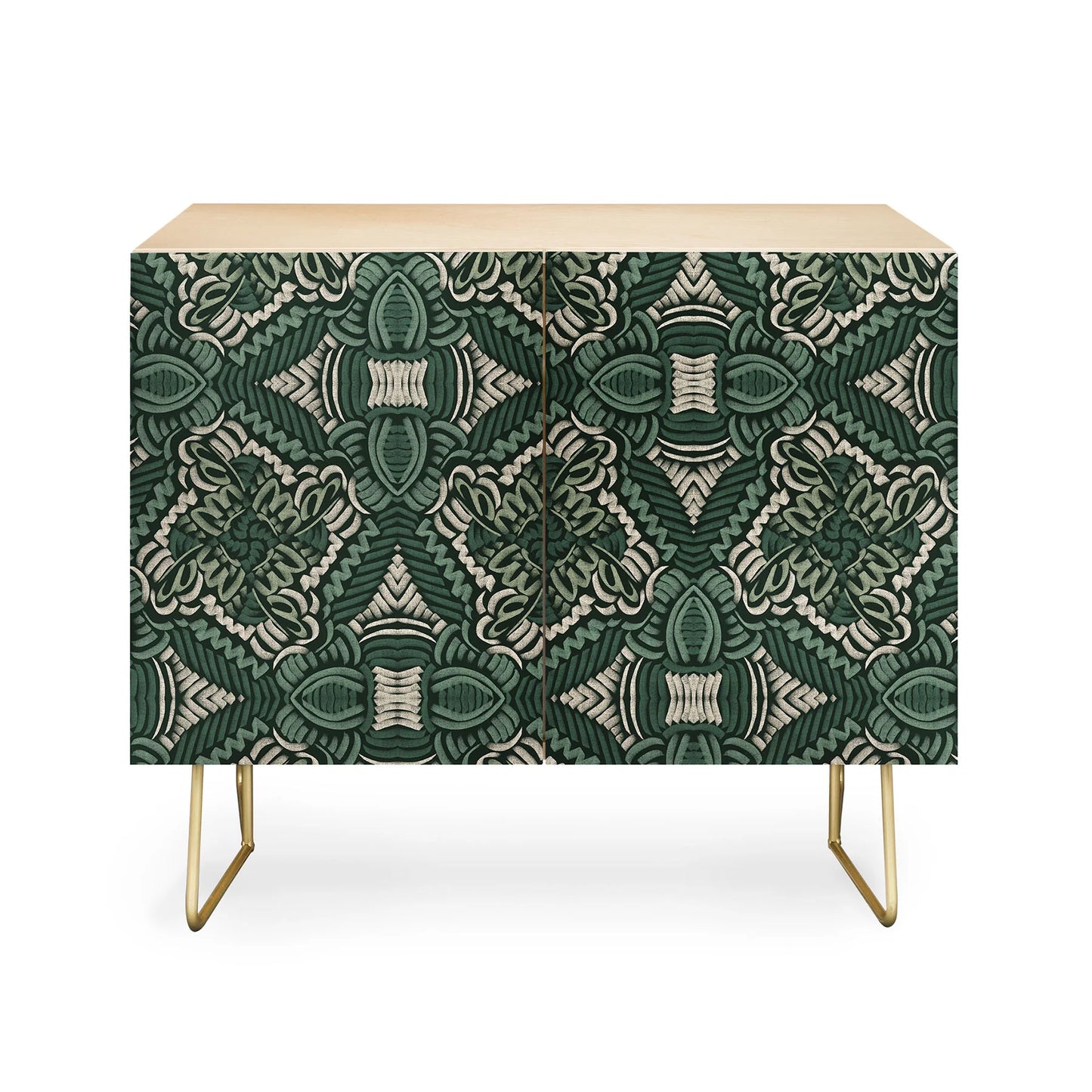 Marta camarasa intricate forest mosaic cabinet credenza