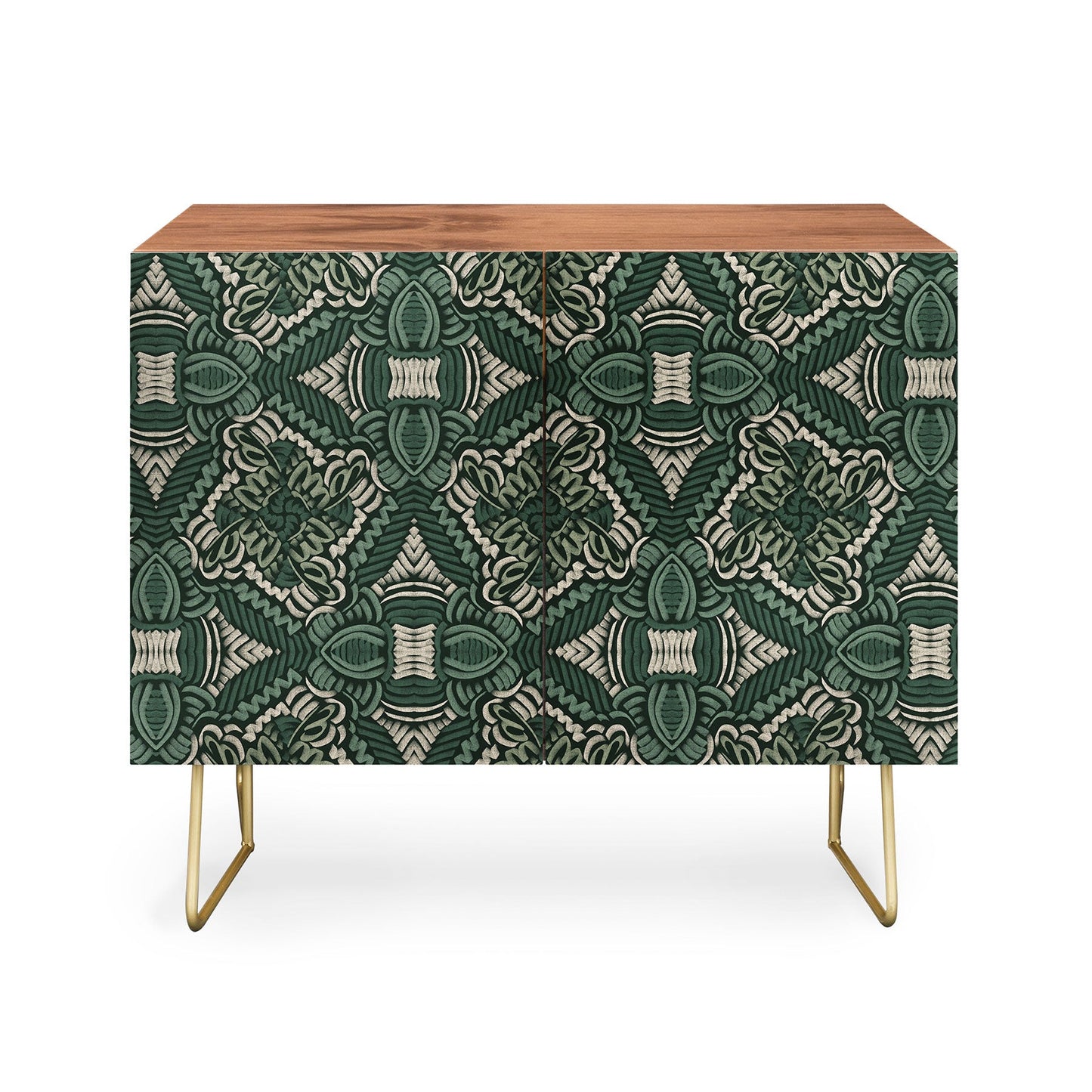 Marta camarasa intricate forest mosaic cabinet credenza