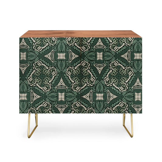 Marta camarasa intricate forest mosaic cabinet credenza