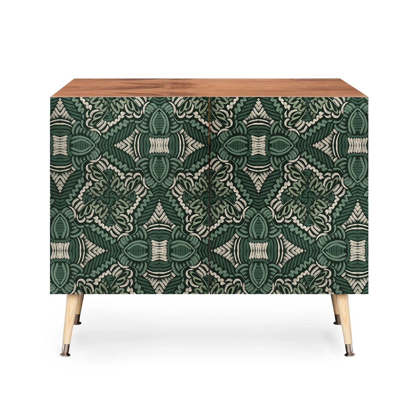 Marta camarasa intricate forest mosaic cabinet credenza