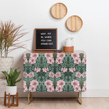 Marta barragan vintage rose garden cabinet credenza