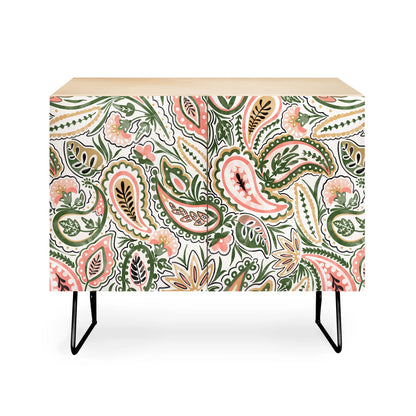 Marta paisley garden delight cabinet credenza
