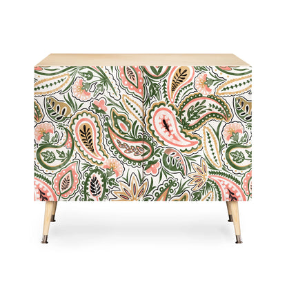 Marta paisley garden delight cabinet credenza