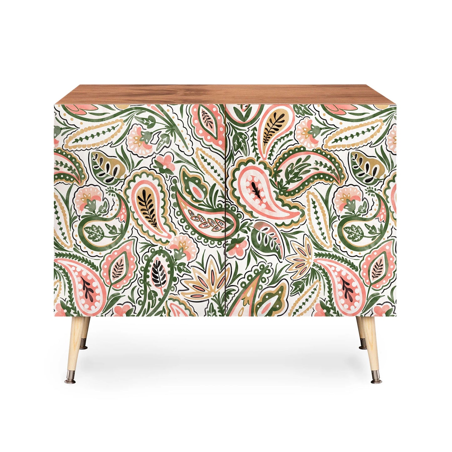 Marta paisley garden delight cabinet credenza