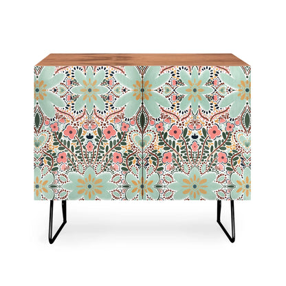 Marta barragan floral motif cabinet credenza