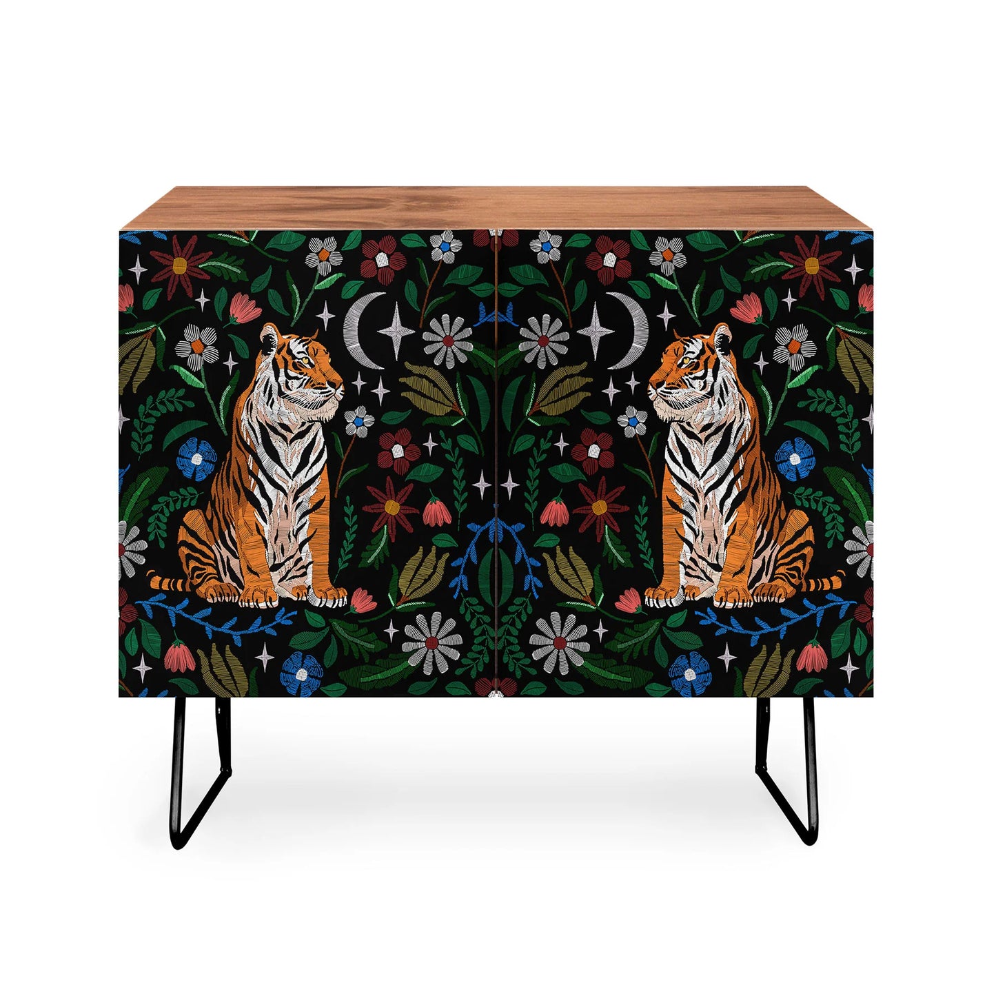 Marta tiger blooming night credenza cabinet