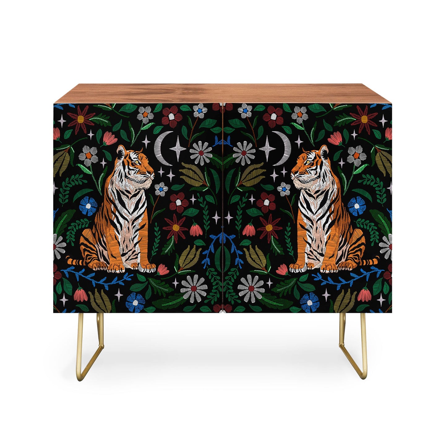 Marta tiger blooming night credenza cabinet