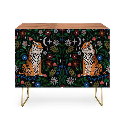 Marta tiger blooming night credenza cabinet