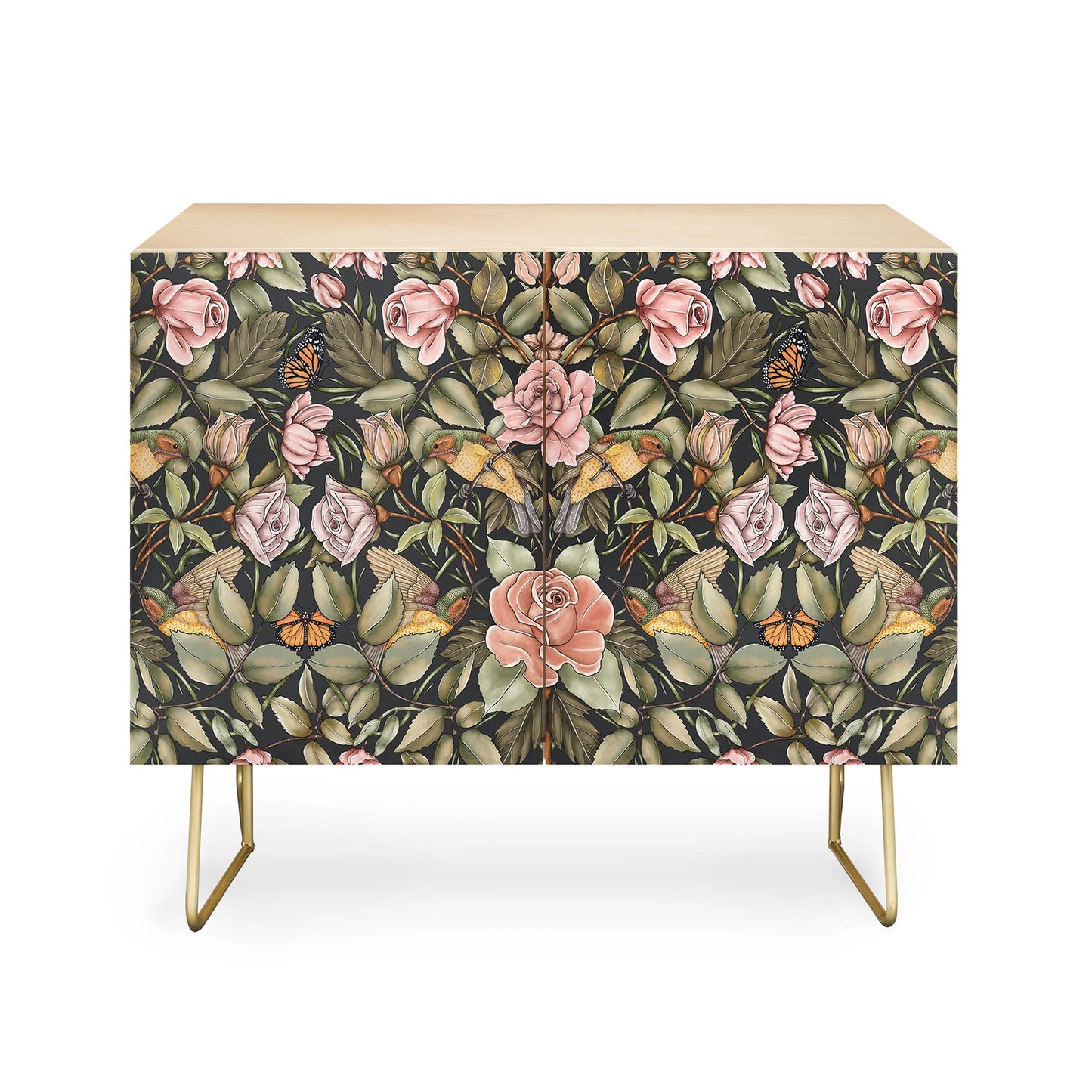 Marta victorian garden beauty cabinet credenza