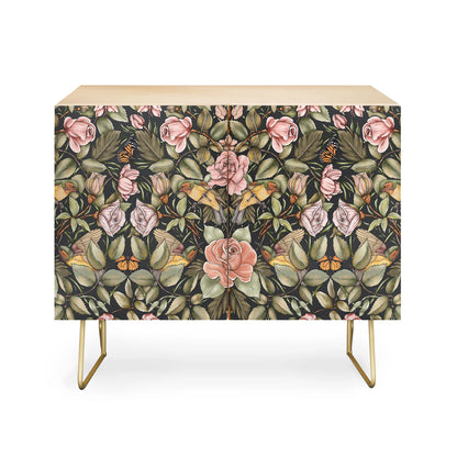Marta victorian garden beauty cabinet credenza