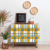 Marta barragan camarasa warm plaid cabinet credenza