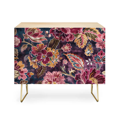 Megan morris exotic floral cabinet credenza