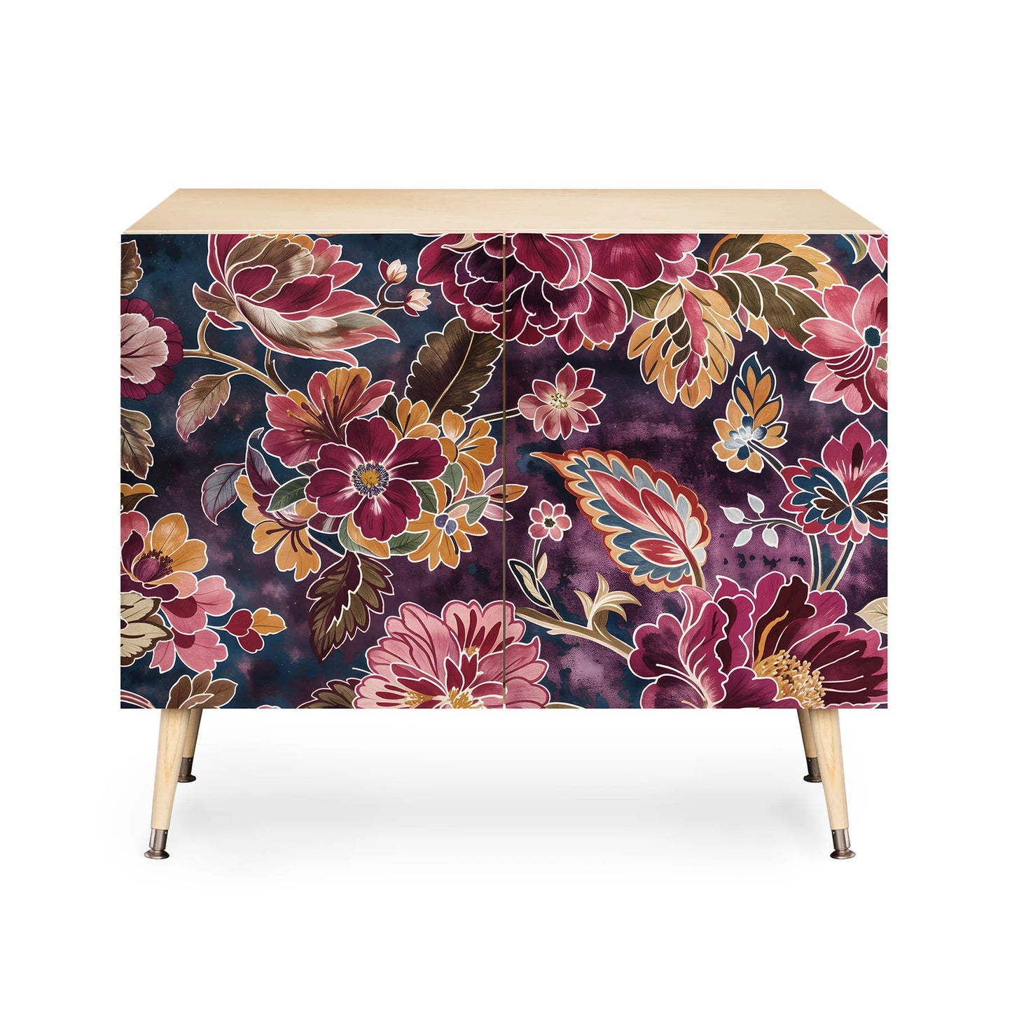 Megan morris exotic floral cabinet credenza