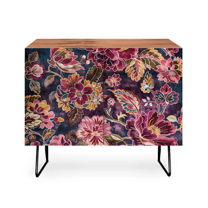 Megan morris exotic floral cabinet credenza