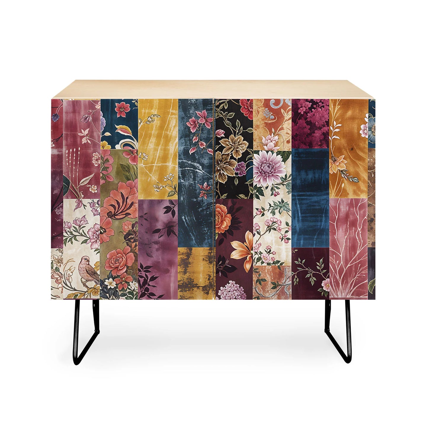 Megan morris patchwork credenza cabinet