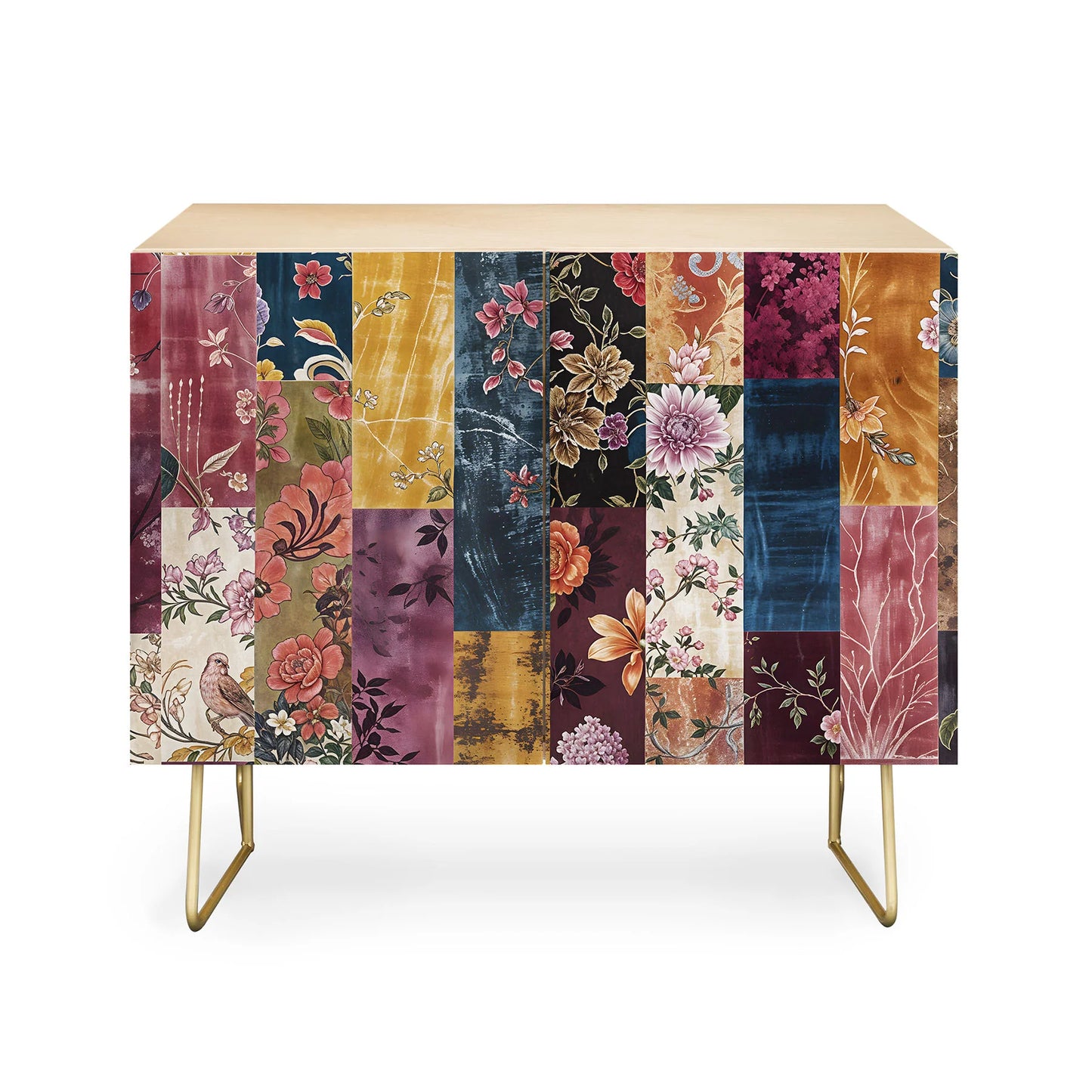 Megan morris patchwork credenza cabinet