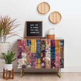 Megan morris patchwork credenza cabinet