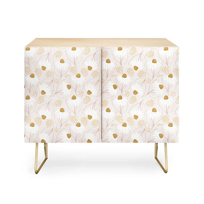 Menina lisboa pastel spring daisies credenza cabinet