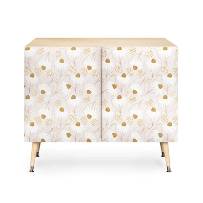 Menina lisboa pastel spring daisies credenza cabinet