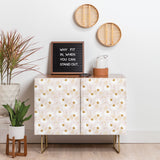 Menina lisboa pastel spring daisies credenza cabinet