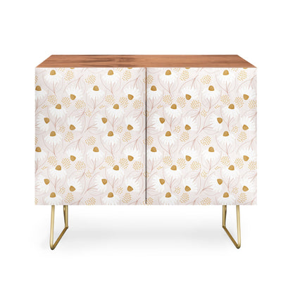 Menina lisboa pastel spring daisies credenza cabinet