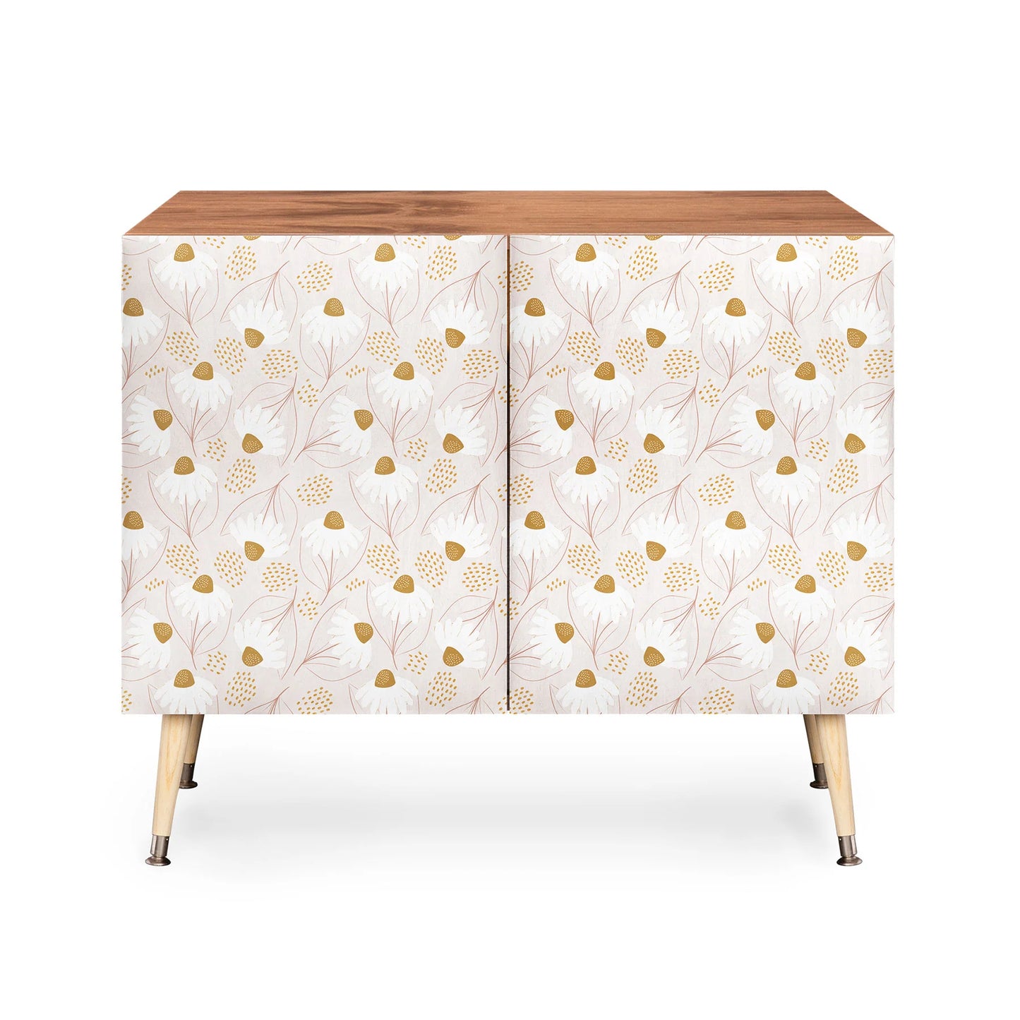 Menina lisboa pastel spring daisies credenza cabinet