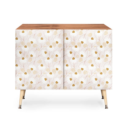 Menina lisboa pastel spring daisies credenza cabinet