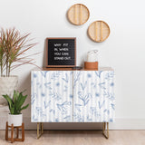 Menina lisboa striped florals credenza cabinet
