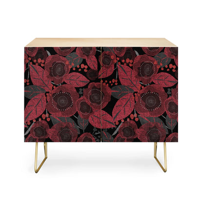 Mirimo dark red romance cabinet credenza