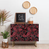 Mirimo dark red romance cabinet credenza
