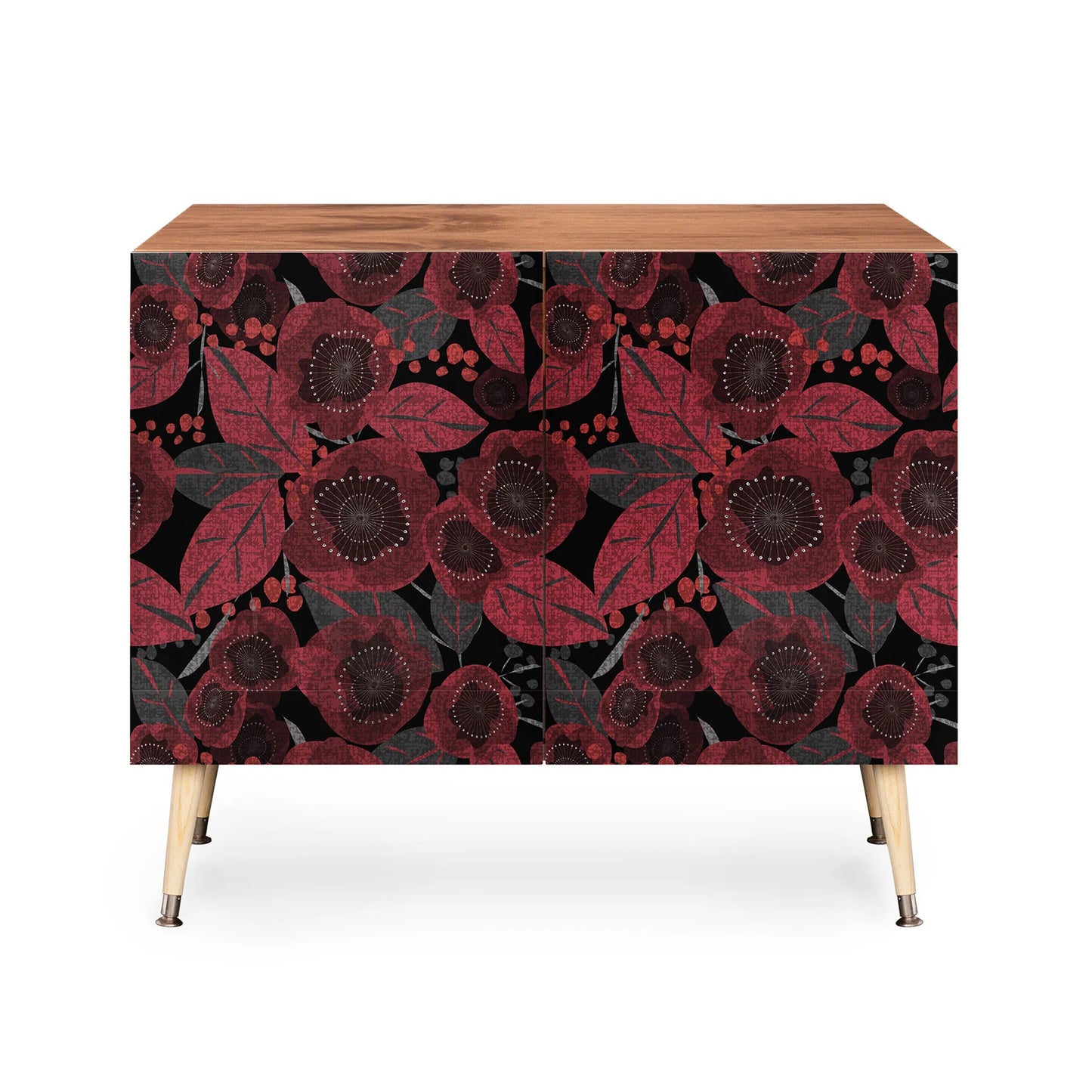 Mirimo dark red romance cabinet credenza