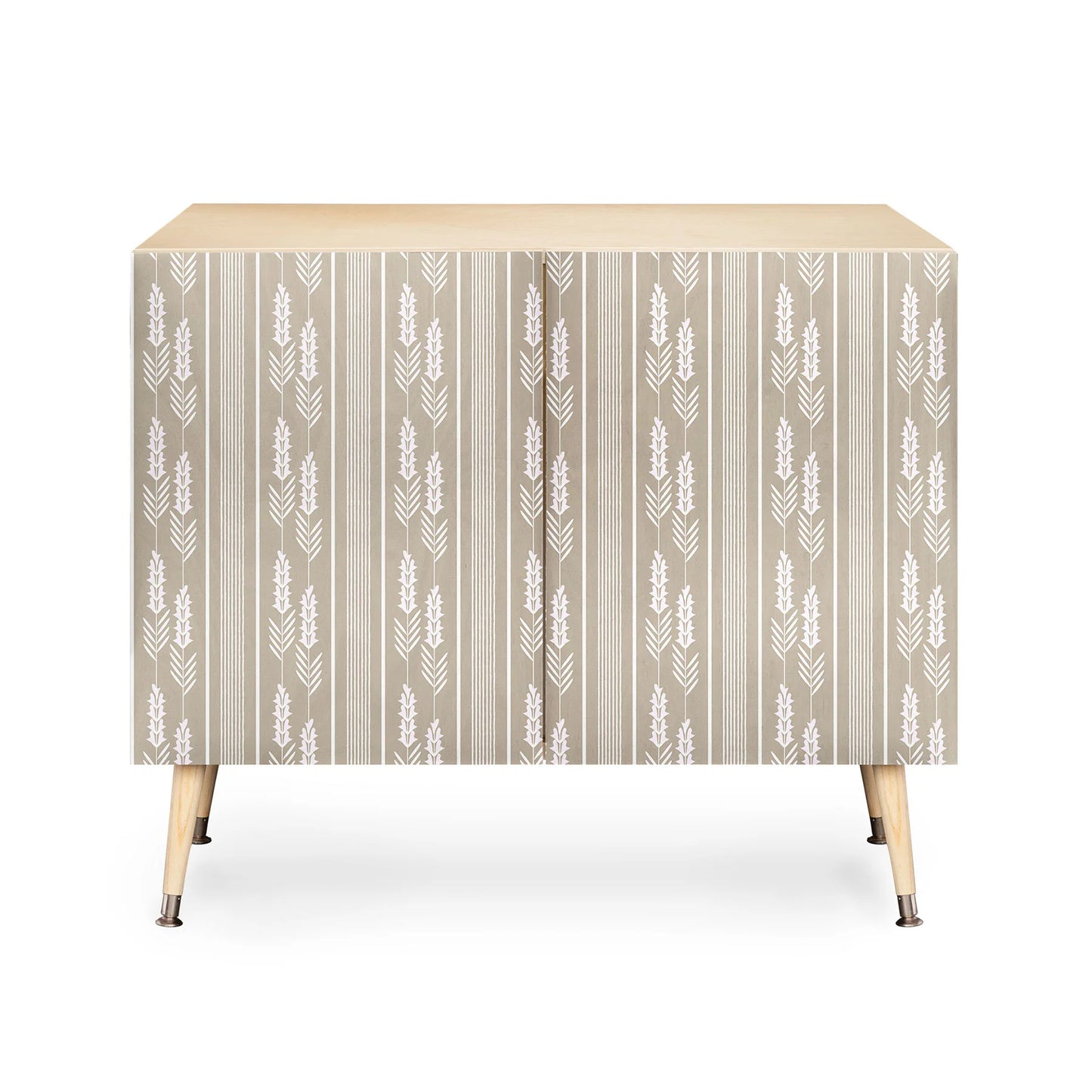 Mirimo lavender striped neutral cabinet credenza