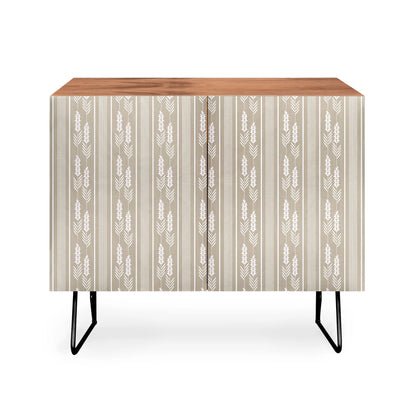 Mirimo lavender striped neutral cabinet credenza