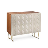 Mirimo lavender striped neutral cabinet credenza