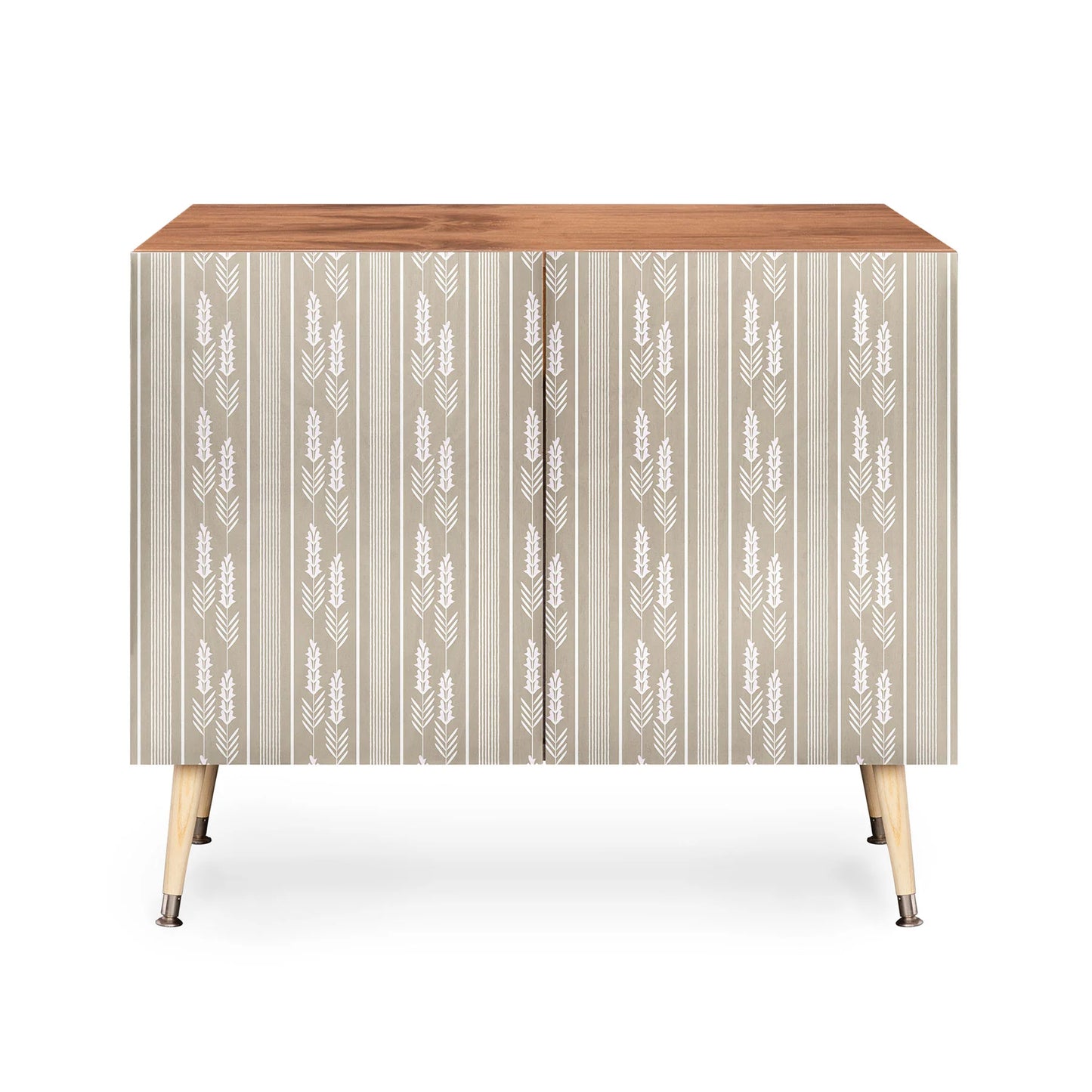 Mirimo lavender striped neutral cabinet credenza