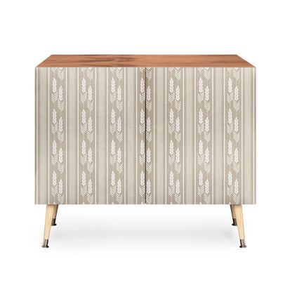 Mirimo lavender striped neutral cabinet credenza