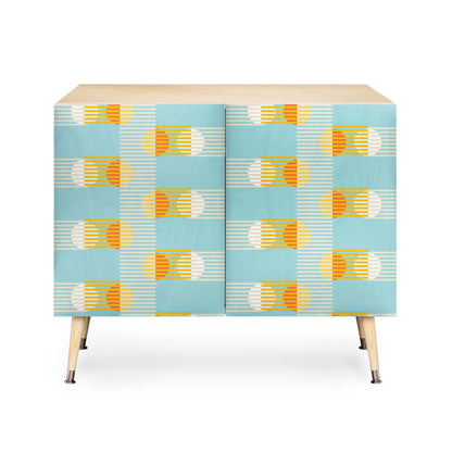 Mirimo sun and moon grid cabinet credenza