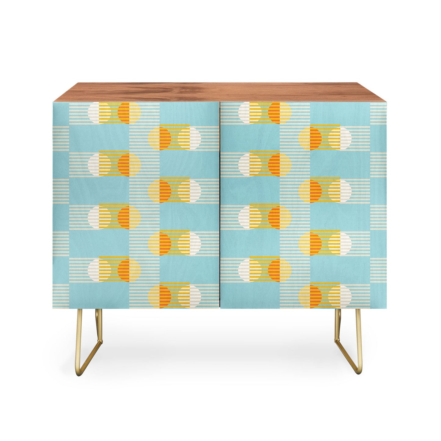 Mirimo sun and moon grid cabinet credenza