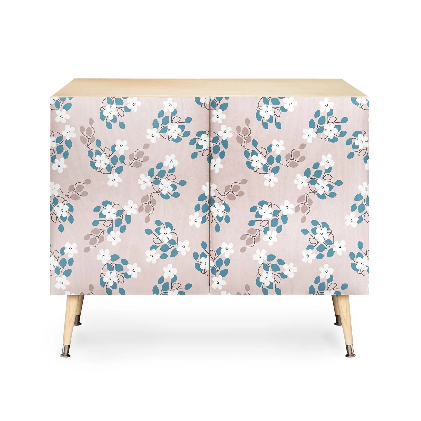 Mirimo tiny white flowers cabinet credenza