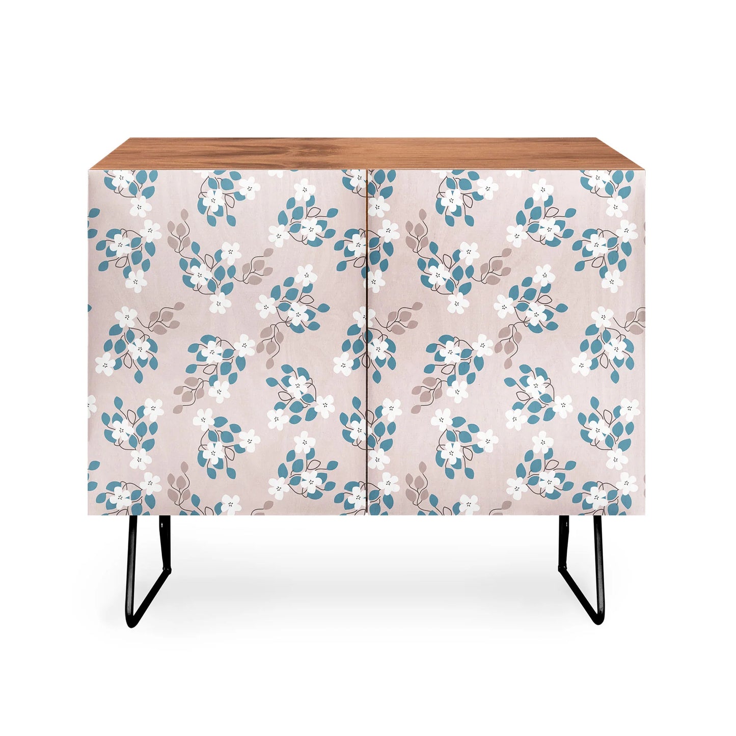 Mirimo tiny white flowers cabinet credenza