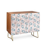 Mirimo tiny white flowers cabinet credenza