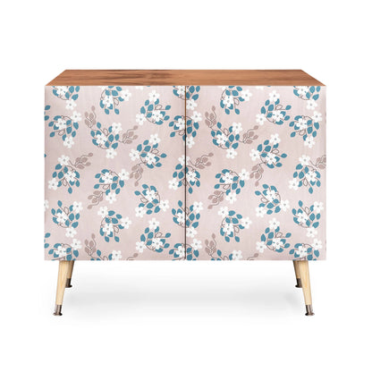 Mirimo tiny white flowers cabinet credenza
