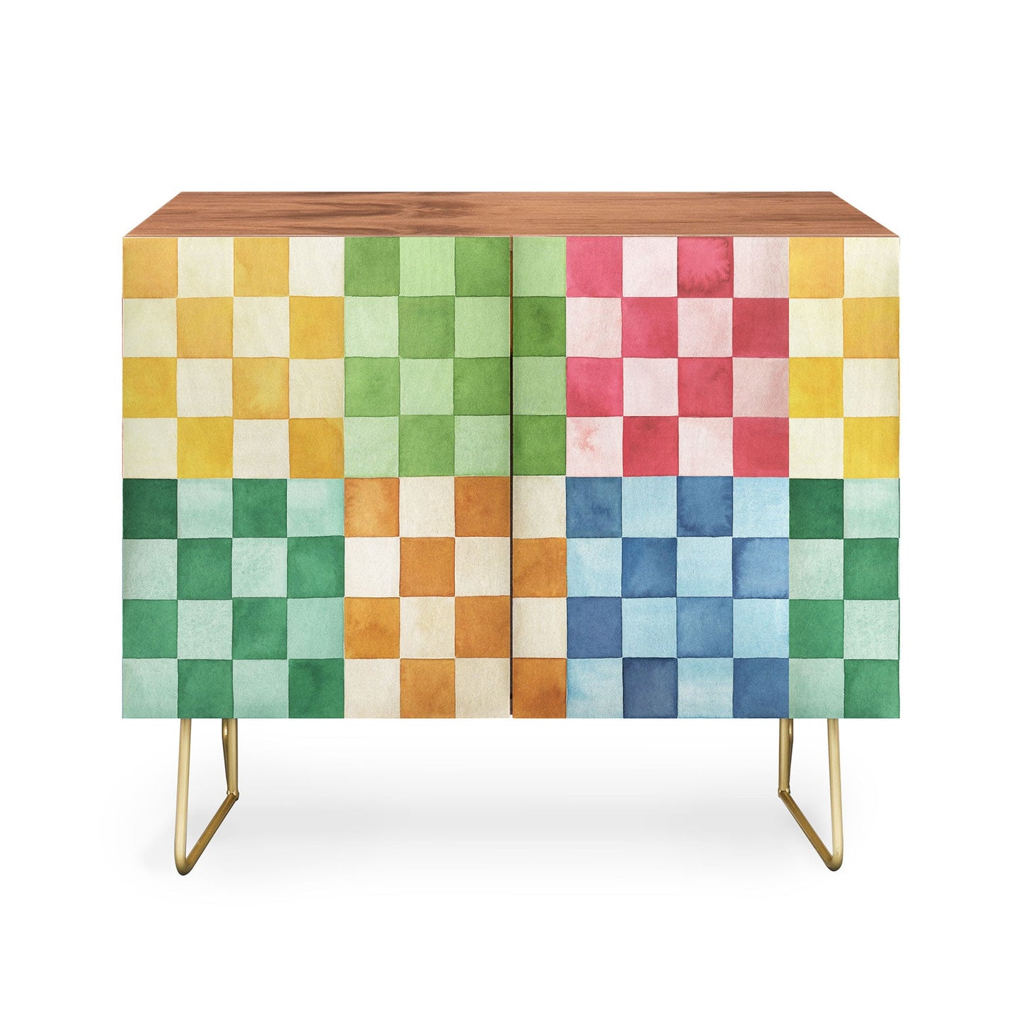 Ninola design checkerboard cabinet credenza