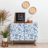 Ninola design coral blue cabinet credenza